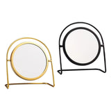Maxbell Makeup Mirror for Desk Vanity Table Round Mirror for Home Decor Vanity Table Gold