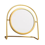 Maxbell Makeup Mirror for Desk Vanity Table Round Mirror for Home Decor Vanity Table Gold