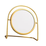 Maxbell Makeup Mirror for Desk Vanity Table Round Mirror for Home Decor Vanity Table Gold