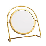 Maxbell Makeup Mirror for Desk Vanity Table Round Mirror for Home Decor Vanity Table Gold