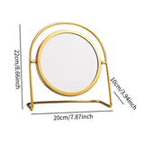 Maxbell Makeup Mirror for Desk Vanity Table Round Mirror for Home Decor Vanity Table Gold