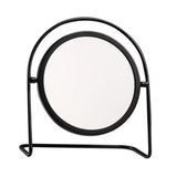 Maxbell Makeup Mirror for Desk Vanity Table Round Mirror for Home Decor Vanity Table Black