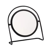 Maxbell Makeup Mirror for Desk Vanity Table Round Mirror for Home Decor Vanity Table Black