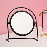 Maxbell Makeup Mirror for Desk Vanity Table Round Mirror for Home Decor Vanity Table Black