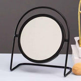 Maxbell Makeup Mirror for Desk Vanity Table Round Mirror for Home Decor Vanity Table Black