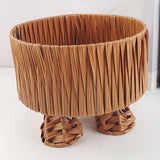 Maxbell Woven Basket Cute Snacks Pastry Display Basket for Picnic Wedding Restaurant A