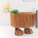 Maxbell Woven Basket Cute Snacks Pastry Display Basket for Picnic Wedding Restaurant A