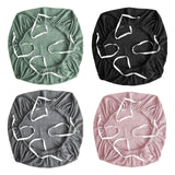 Maxbell Office Chair Cover Stretch Chair Slipcover for Workspace Dining Room Kitchen Black