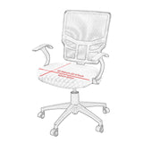 Maxbell Office Chair Cover Stretch Chair Slipcover for Workspace Dining Room Kitchen Black