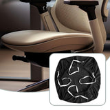 Maxbell Office Chair Cover Stretch Chair Slipcover for Workspace Dining Room Kitchen Black