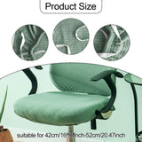 Maxbell Office Chair Cover Stretch Chair Slipcover for Workspace Dining Room Kitchen Green