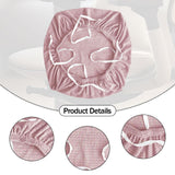 Maxbell Office Chair Cover Stretch Chair Slipcover for Workspace Dining Room Kitchen Pink