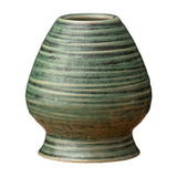 Maxbell Matcha Tea Whisk Holder Craft Ceramic Chasen Holder for Living Room Tabletop Green