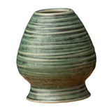 Maxbell Matcha Tea Whisk Holder Craft Ceramic Chasen Holder for Living Room Tabletop Green