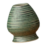 Maxbell Matcha Tea Whisk Holder Craft Ceramic Chasen Holder for Living Room Tabletop Green