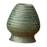 Maxbell Matcha Tea Whisk Holder Craft Ceramic Chasen Holder for Living Room Tabletop Green