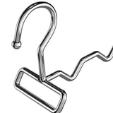 Maxbell Foldable Clothes Drying Rack Sturdy Coat Hanger for Bedroom Balcony Bathroom 23x15cm Silver