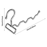 Maxbell Foldable Clothes Drying Rack Sturdy Coat Hanger for Bedroom Balcony Bathroom 23x15cm Silver