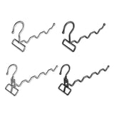 Maxbell Foldable Clothes Drying Rack Sturdy Coat Hanger for Bedroom Balcony Bathroom 23x15cm Silver