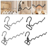 Maxbell Foldable Clothes Drying Rack Sturdy Coat Hanger for Bedroom Balcony Bathroom 23x15cm Silver