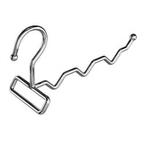 Maxbell Foldable Clothes Drying Rack Sturdy Coat Hanger for Bedroom Balcony Bathroom 23x15cm Silver