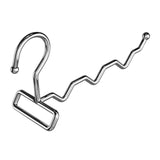 Maxbell Foldable Clothes Drying Rack Sturdy Coat Hanger for Bedroom Balcony Bathroom 23x15cm Silver