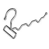 Maxbell Foldable Clothes Drying Rack Sturdy Coat Hanger for Bedroom Balcony Bathroom 23x15cm Silver