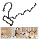 Maxbell Foldable Clothes Drying Rack Sturdy Coat Hanger for Bedroom Balcony Bathroom 23x15cm Black