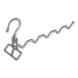 Maxbell Foldable Clothes Drying Rack Sturdy Coat Hanger for Bedroom Balcony Bathroom 33x15cm Silver