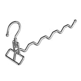 Maxbell Foldable Clothes Drying Rack Sturdy Coat Hanger for Bedroom Balcony Bathroom 33x15cm Silver