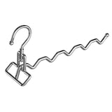 Maxbell Foldable Clothes Drying Rack Sturdy Coat Hanger for Bedroom Balcony Bathroom 33x15cm Silver