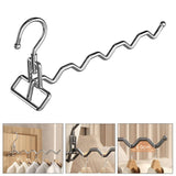 Maxbell Foldable Clothes Drying Rack Sturdy Coat Hanger for Bedroom Balcony Bathroom 33x15cm Silver