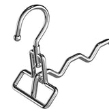 Maxbell Foldable Clothes Drying Rack Sturdy Coat Hanger for Bedroom Balcony Bathroom 33x15cm Silver