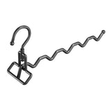 Maxbell Foldable Clothes Drying Rack Sturdy Coat Hanger for Bedroom Balcony Bathroom 33x15cm Black