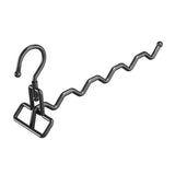 Maxbell Foldable Clothes Drying Rack Sturdy Coat Hanger for Bedroom Balcony Bathroom 33x15cm Black