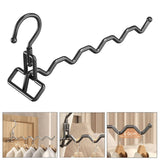 Maxbell Foldable Clothes Drying Rack Sturdy Coat Hanger for Bedroom Balcony Bathroom 33x15cm Black