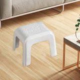 Maxbell Step Stool Stable Lightweight Shower Stool for Bedside Living Room Apartment White