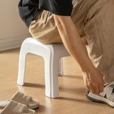 Maxbell Step Stool Stable Lightweight Shower Stool for Bedside Living Room Apartment White