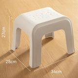 Maxbell Step Stool Stable Lightweight Shower Stool for Bedside Living Room Apartment White