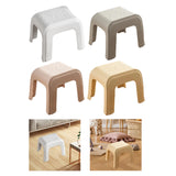 Maxbell Step Stool Stable Lightweight Shower Stool for Bedside Living Room Apartment White