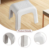 Maxbell Step Stool Stable Lightweight Shower Stool for Bedside Living Room Apartment White