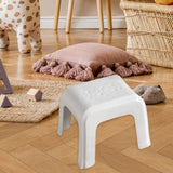 Maxbell Step Stool Stable Lightweight Shower Stool for Bedside Living Room Apartment White