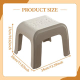 Maxbell Step Stool Stable Lightweight Shower Stool for Bedside Living Room Apartment Light Gray