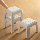Maxbell Step Stool Stable Lightweight Shower Stool for Bedside Living Room Apartment Light Gray