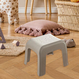 Maxbell Step Stool Stable Lightweight Shower Stool for Bedside Living Room Apartment Light Gray