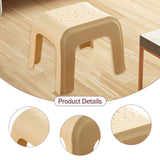 Maxbell Step Stool Stable Lightweight Shower Stool for Bedside Living Room Apartment Khaki