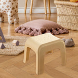 Maxbell Step Stool Stable Lightweight Shower Stool for Bedside Living Room Apartment Khaki