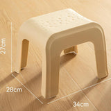 Maxbell Step Stool Stable Lightweight Shower Stool for Bedside Living Room Apartment Khaki