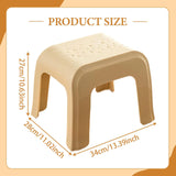 Maxbell Step Stool Stable Lightweight Shower Stool for Bedside Living Room Apartment Khaki