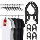 Maxbell 10Pcs Travel Hangers Folding Portable Organizer for Traveling Camping Flying